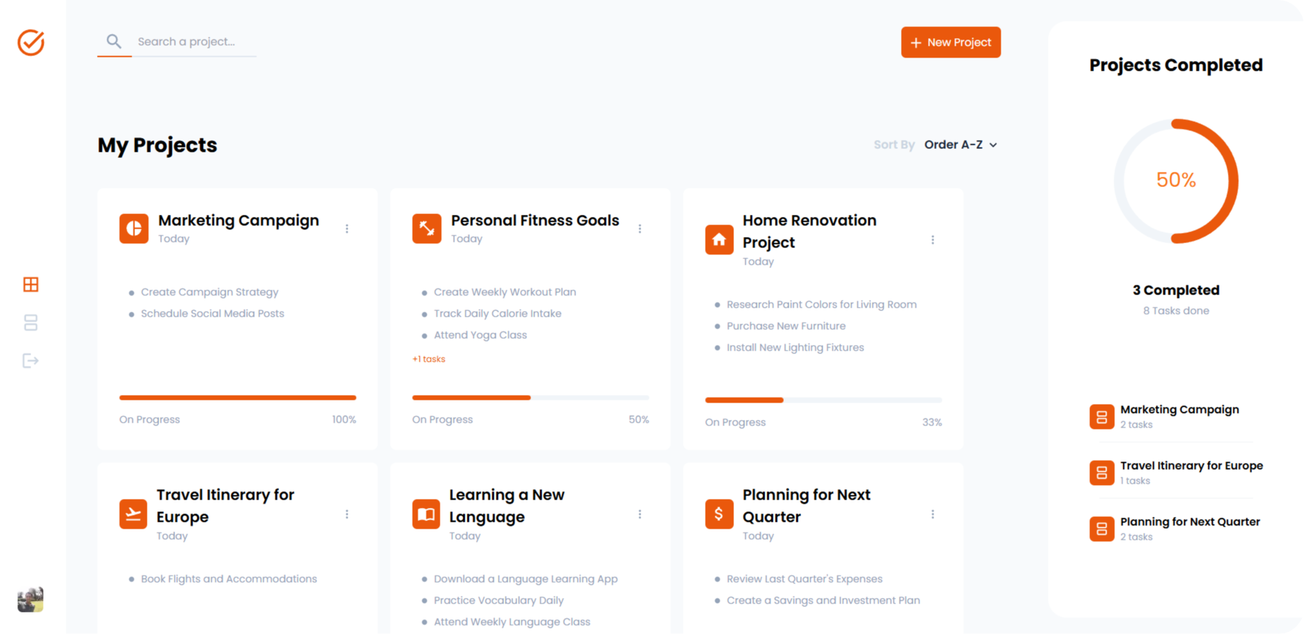 Product Dashboard Preview